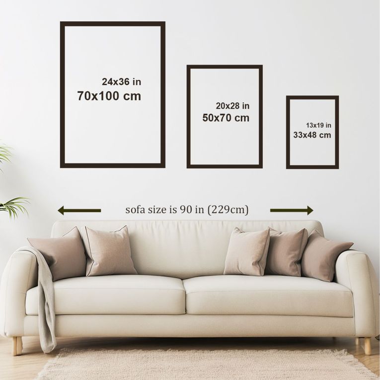 Quadro Multicolore Materiale Struttura in Legno Nobilitato 33x48h cm, - Mehapari