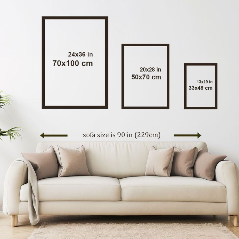Quadro Multicolore Materiale Struttura in Legno Nobilitato 33x48h cm, - Mekala