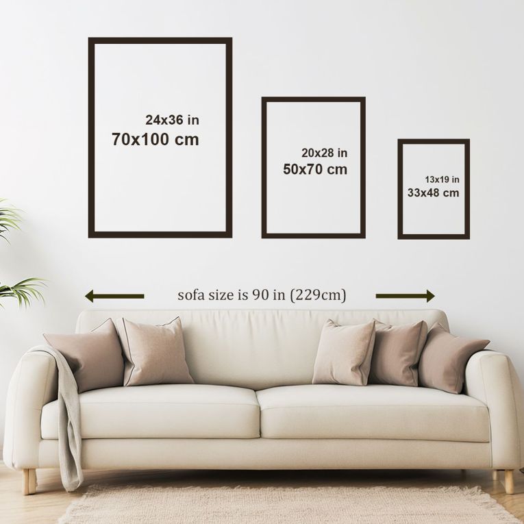 Quadro Multicolore Materiale Struttura in Legno Nobilitato 33x48h cm, - Melada