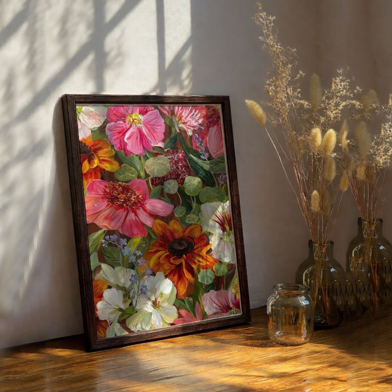 Quadro Multicolore Materiale Struttura in Legno Nobilitato 33x48h cm, - Melarelo