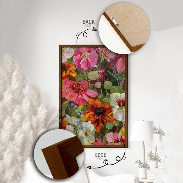 Quadro Multicolore Materiale Struttura in Legno Nobilitato 33x48h cm, - Melarelo
