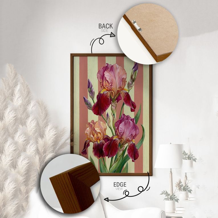 Quadro Multicolore Materiale Struttura in Legno Nobilitato 33x48h cm, - Melaripa