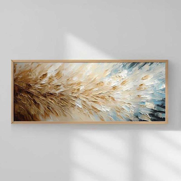 Quadro Multicolore Materiale Struttura in Legno Nobilitato 50x120h cm, - Mirevalo