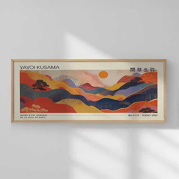 Quadro Multicolore Materiale Struttura in Legno Nobilitato 50x120h cm, - Miri