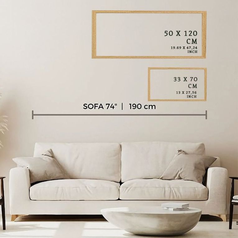Quadro Multicolore Materiale Struttura in Legno Nobilitato 50x120h cm, - Mirisoro
