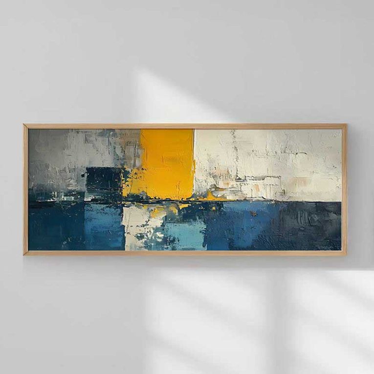 Quadro Multicolore Materiale Struttura in Legno Nobilitato 50x120h cm, - Mirisoro
