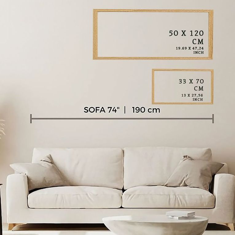 Quadro Multicolore Materiale Struttura in Legno Nobilitato 50x120h cm, - Mirorase