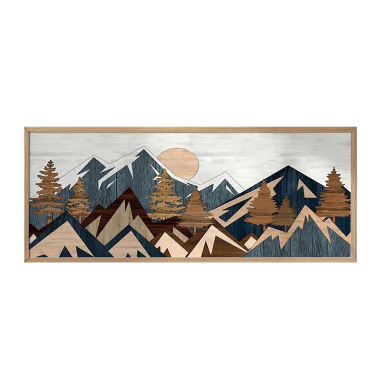 Quadro Multicolore Materiale Struttura in Legno Nobilitato 50x120h cm, - Miroteso