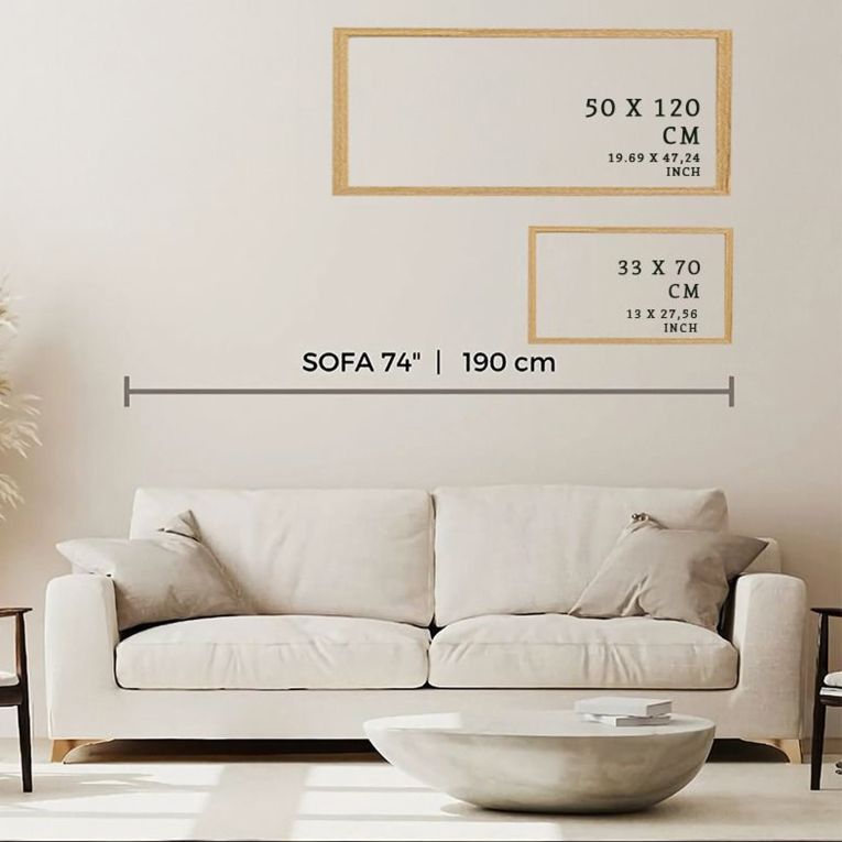 Quadro Multicolore Materiale Struttura in Legno Nobilitato 50x120h cm, - Miroteso