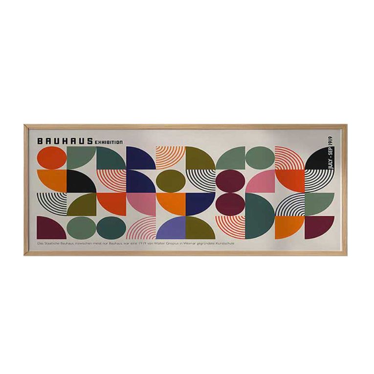Quadro Multicolore Materiale Struttura in Legno Nobilitato 50x120h cm, - Miseba