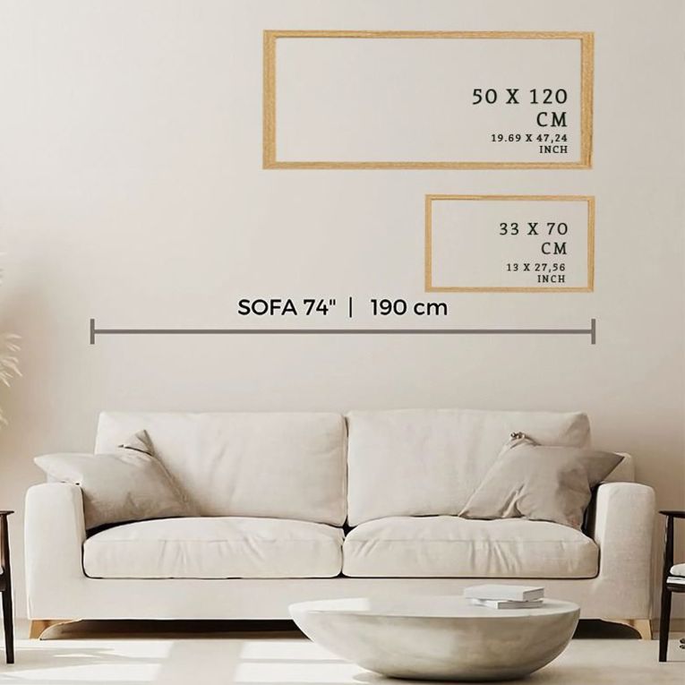 Quadro Multicolore Materiale Struttura in Legno Nobilitato 50x120h cm, - Misili