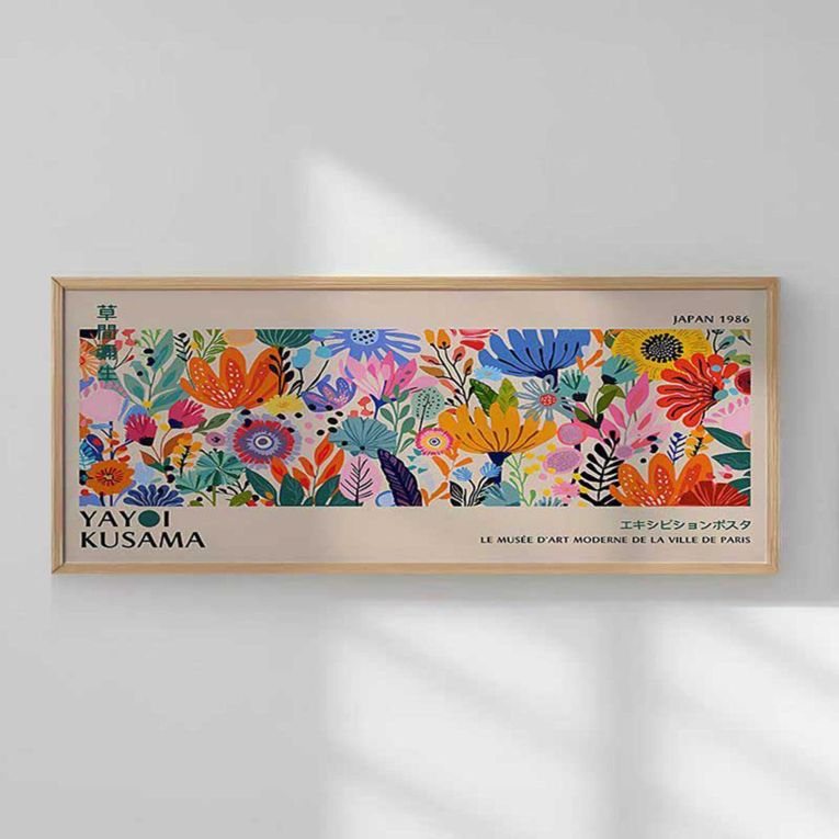 Quadro Multicolore Materiale Struttura in Legno Nobilitato 50x120h cm, - Misolisa