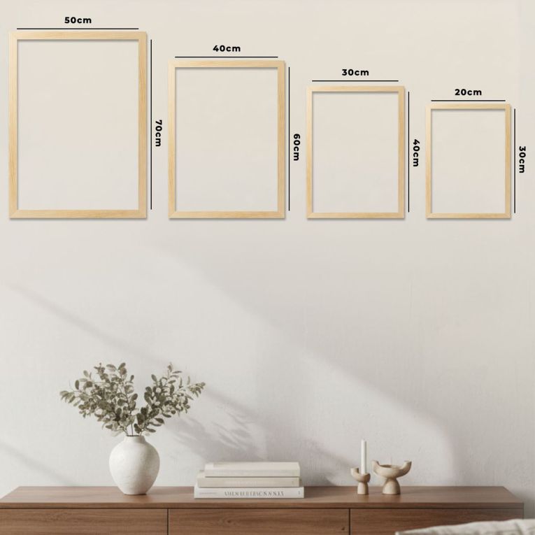 Quadro Multicolore Materiale Struttura in Legno Nobilitato 50x70h cm, - Melonato