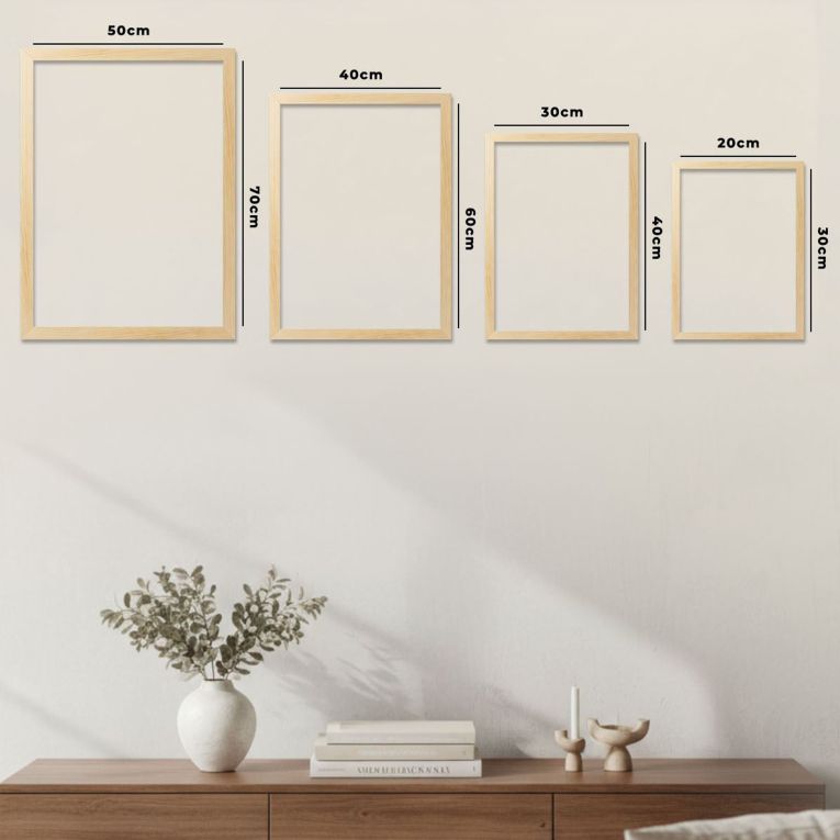 Quadro Multicolore Materiale Struttura in Legno Nobilitato 50x70h cm, - Memoti