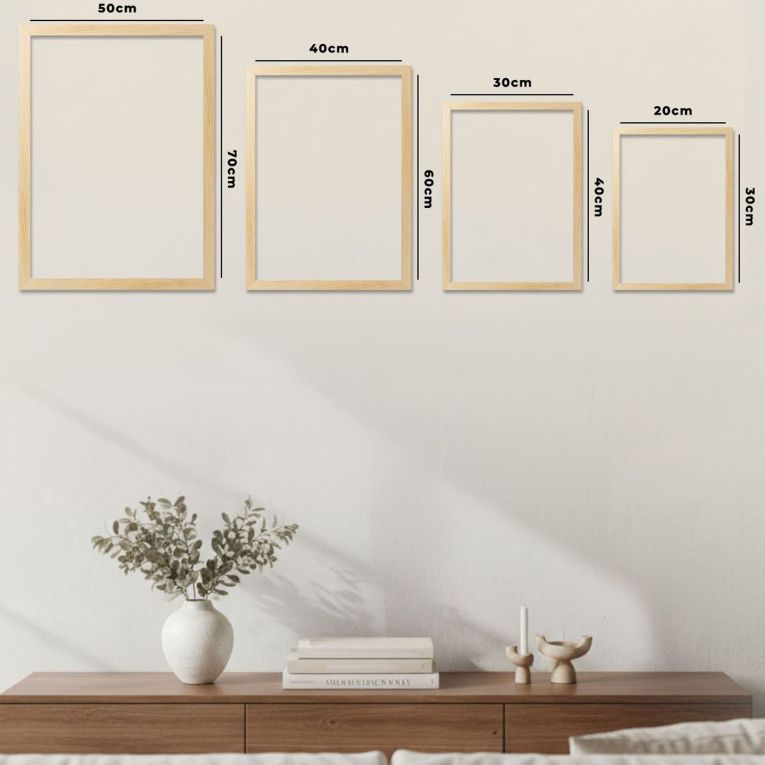 Quadro Multicolore Materiale Struttura in Legno Nobilitato 50x70h cm, - Menaso