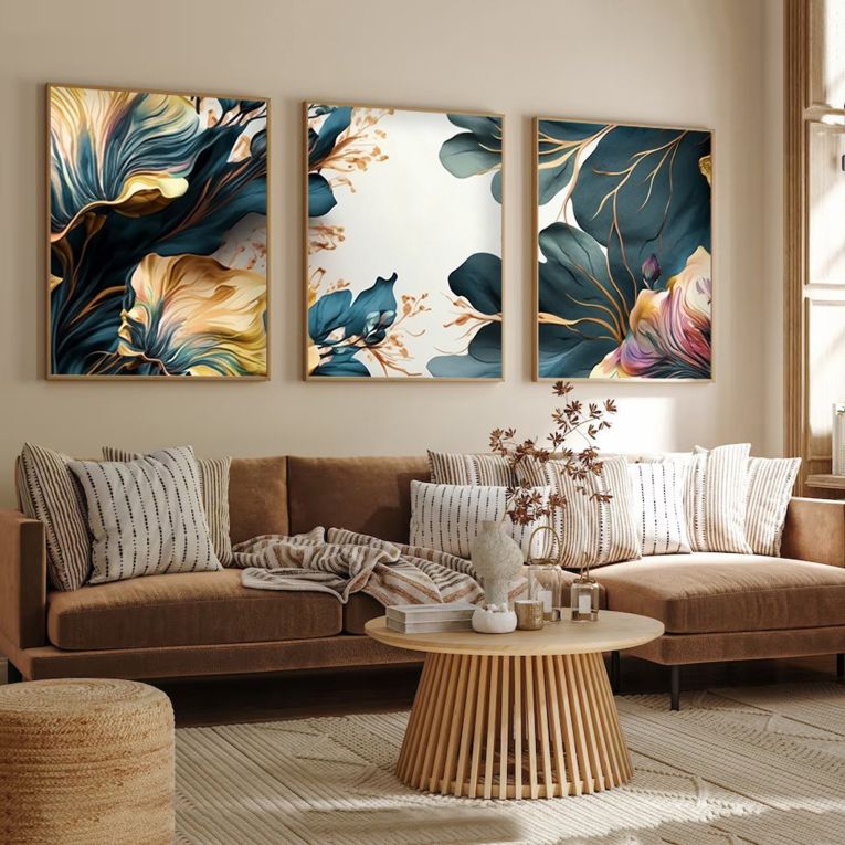Quadro Multicolore Materiale Struttura in Legno Nobilitato 50x70h cm, - Meneto