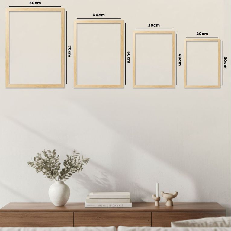 Quadro Multicolore Materiale Struttura in Legno Nobilitato 50x70h cm, - Menire