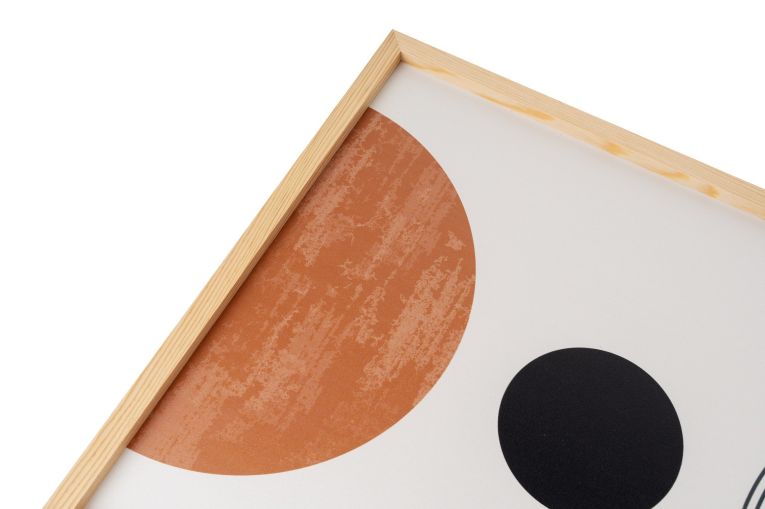 Quadro Multicolore Materiale Struttura in Legno Nobilitato 50x70h cm, - Menonepa