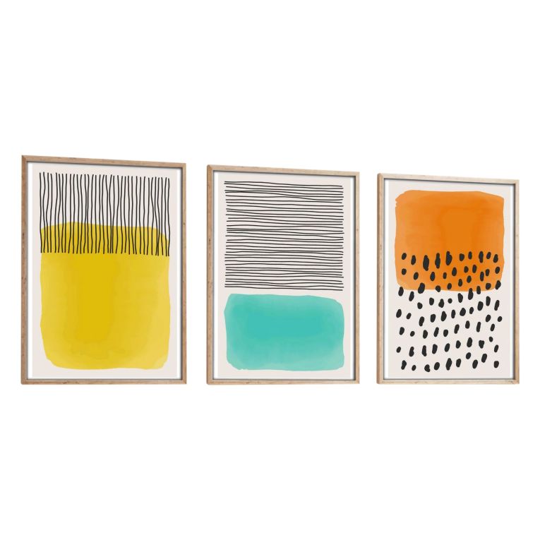 Quadro Multicolore Materiale Struttura in Legno Nobilitato 50x70h cm, - Mepa