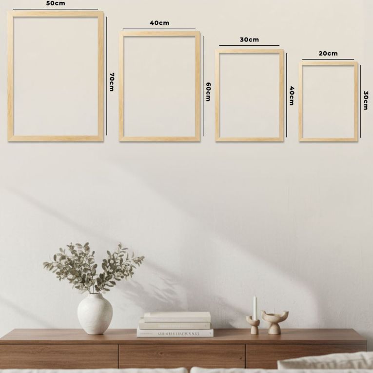 Quadro Multicolore Materiale Struttura in Legno Nobilitato 50x70h cm, - Mepa