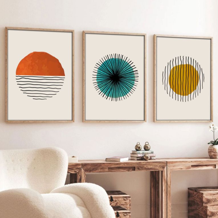 Quadro Multicolore Materiale Struttura in Legno Nobilitato 50x70h cm, - Mepaleha