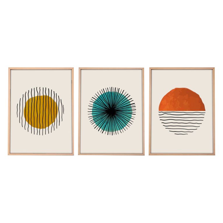 Quadro Multicolore Materiale Struttura in Legno Nobilitato 50x70h cm, - Mepaleha