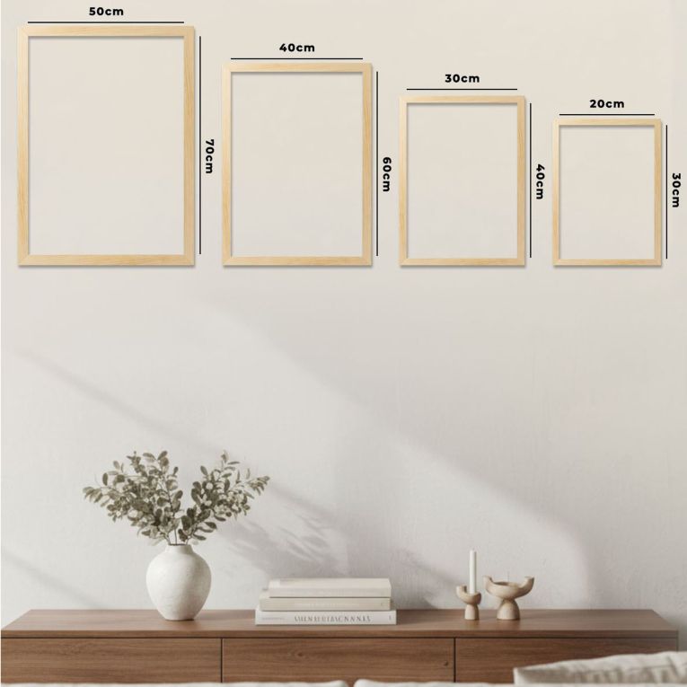 Quadro Multicolore Materiale Struttura in Legno Nobilitato 50x70h cm, - Mepaleha