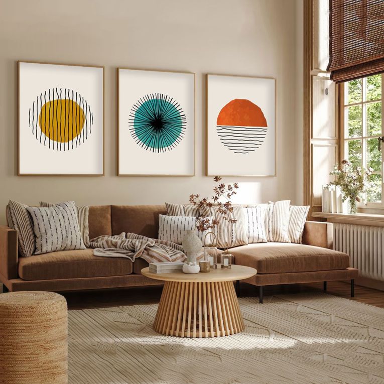 Quadro Multicolore Materiale Struttura in Legno Nobilitato 50x70h cm, - Mepaleha