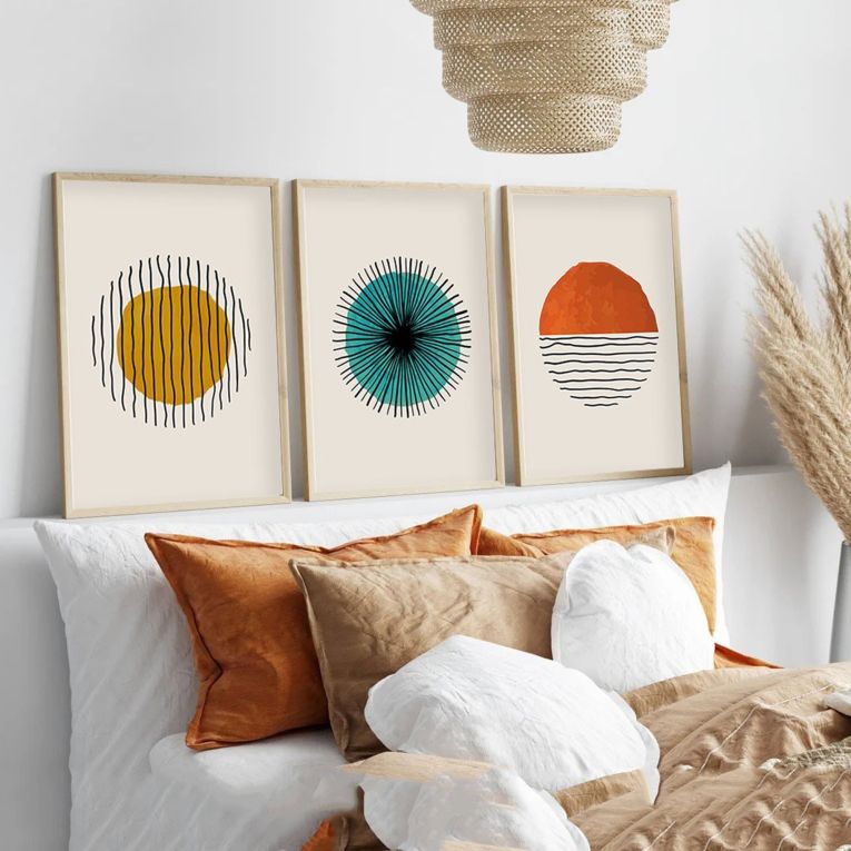 Quadro Multicolore Materiale Struttura in Legno Nobilitato 50x70h cm, - Mepaleha
