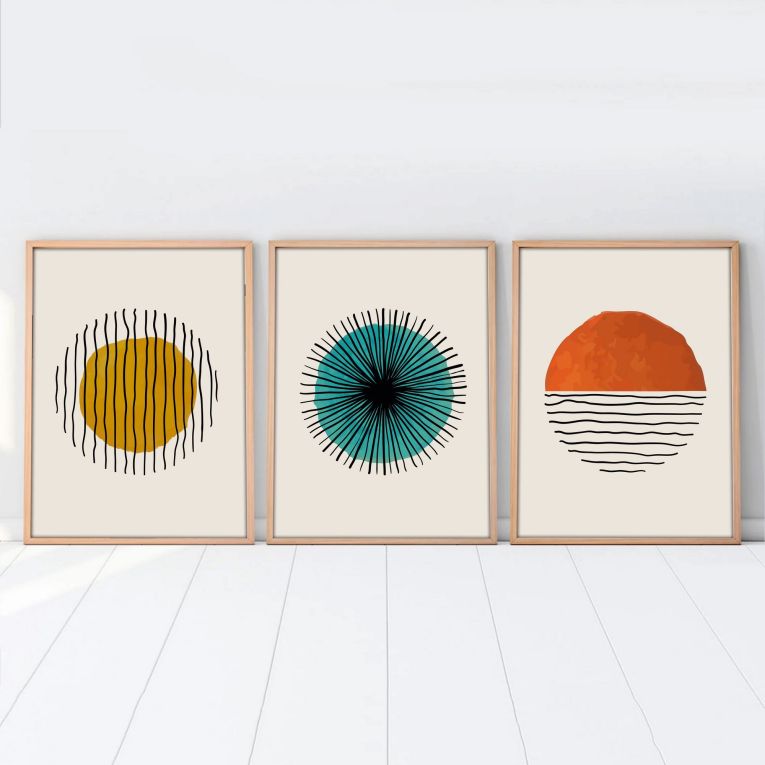 Quadro Multicolore Materiale Struttura in Legno Nobilitato 50x70h cm, - Mepaleha