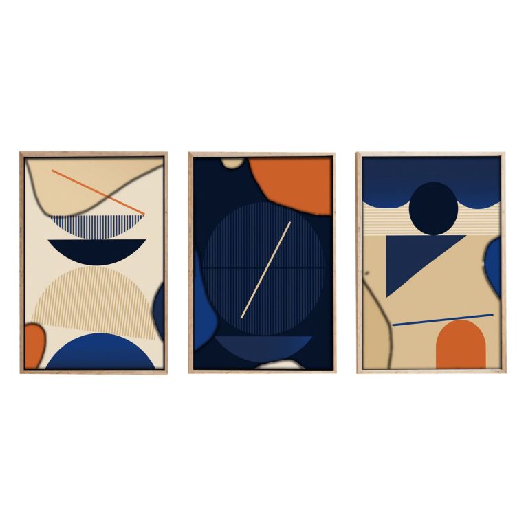 Quadro Multicolore Materiale Struttura in Legno Nobilitato 50x70h cm, - Meravane