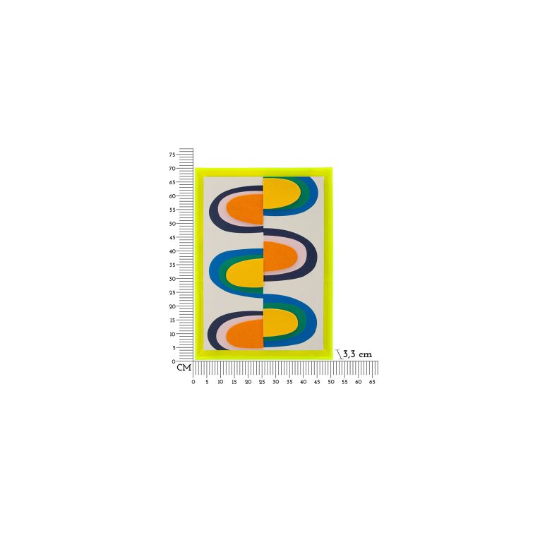 Quadro Multicolore Materiale Struttura in Plastica Materiale Struttura in Legno 50x70h cm, Materiale in Plastica - Bamivani