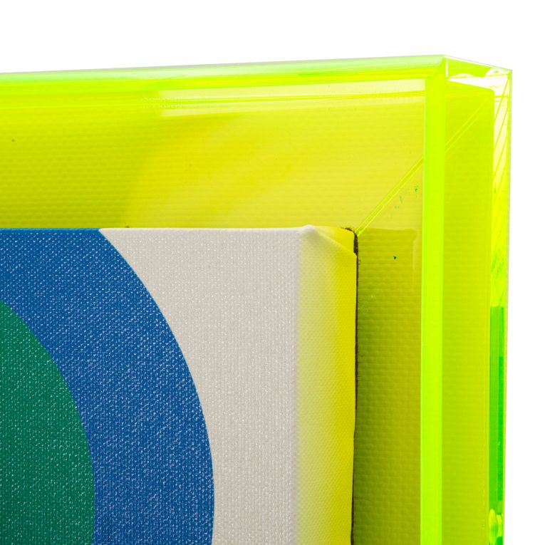 Quadro Multicolore Materiale Struttura in Plastica Materiale Struttura in Legno 50x70h cm, Materiale in Plastica - Bamivani
