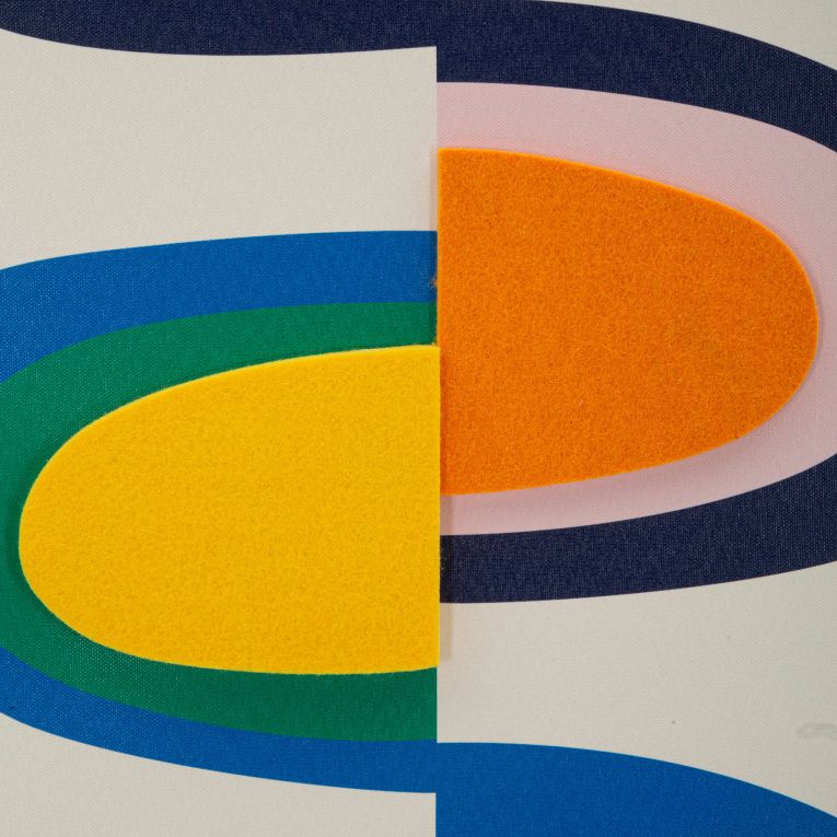 Quadro Multicolore Materiale Struttura in Plastica Materiale Struttura in Legno 50x70h cm, Materiale in Plastica - Bamivani