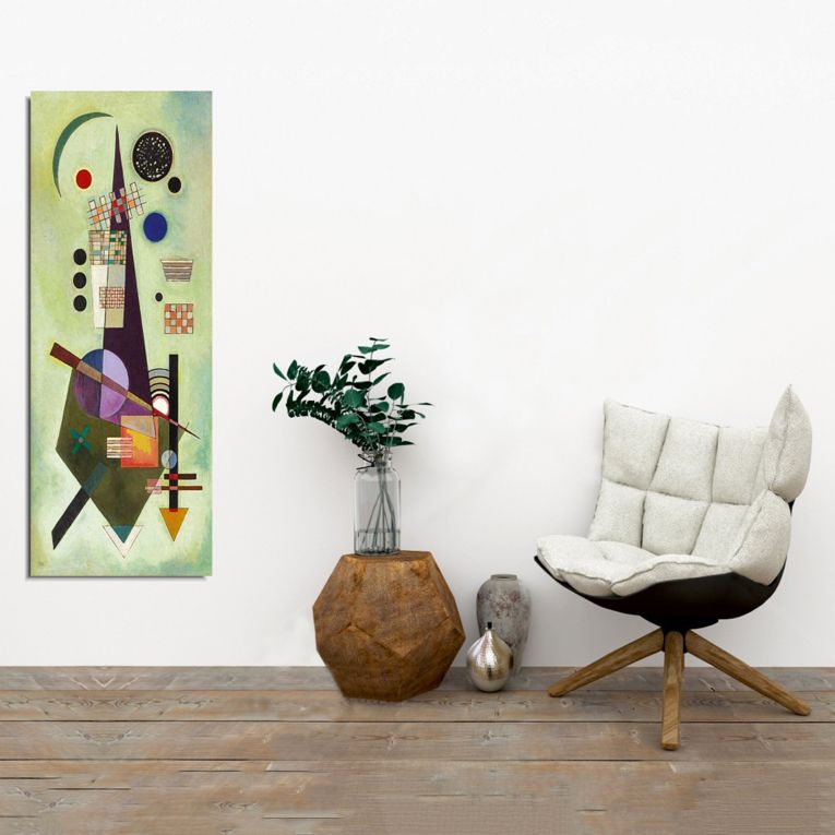 Quadro Multicolore Materiale Struttura in Tessuto Materiale in Legno Nobilitato 30x80h cm, Materiale Struttura in Legno Nobilitato - Neda