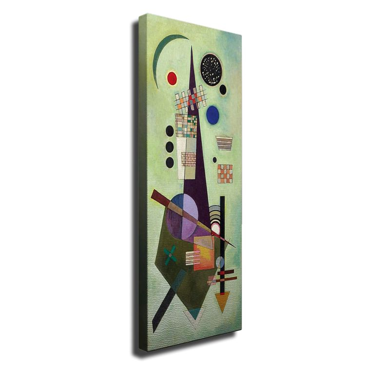 Quadro Multicolore Materiale Struttura in Tessuto Materiale in Legno Nobilitato 30x80h cm, Materiale Struttura in Legno Nobilitato - Neda