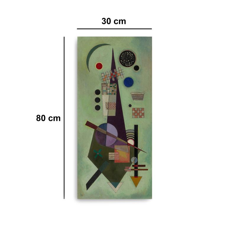 Quadro Multicolore Materiale Struttura in Tessuto Materiale in Legno Nobilitato 30x80h cm, Materiale Struttura in Legno Nobilitato - Neda