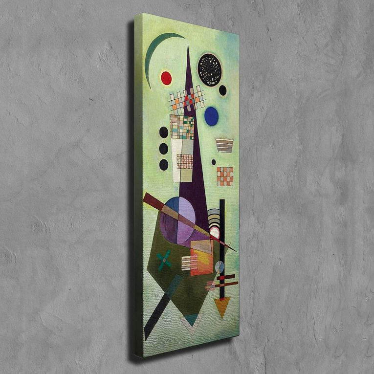 Quadro Multicolore Materiale Struttura in Tessuto Materiale in Legno Nobilitato 30x80h cm, Materiale Struttura in Legno Nobilitato - Neda