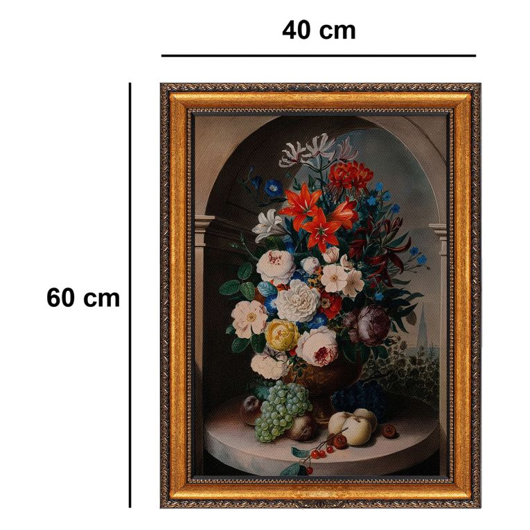 Quadro Multicolore Materiale Struttura in Tessuto Materiale in Legno Nobilitato 40x60h cm, Materiale Struttura in Legno Nobilitato - Naseza