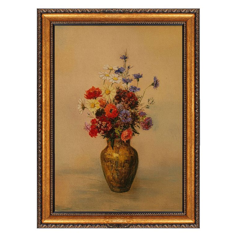 Quadro Multicolore Materiale Struttura in Tessuto Materiale in Legno Nobilitato 40x60h cm, Materiale Struttura in Legno Nobilitato - Natebama
