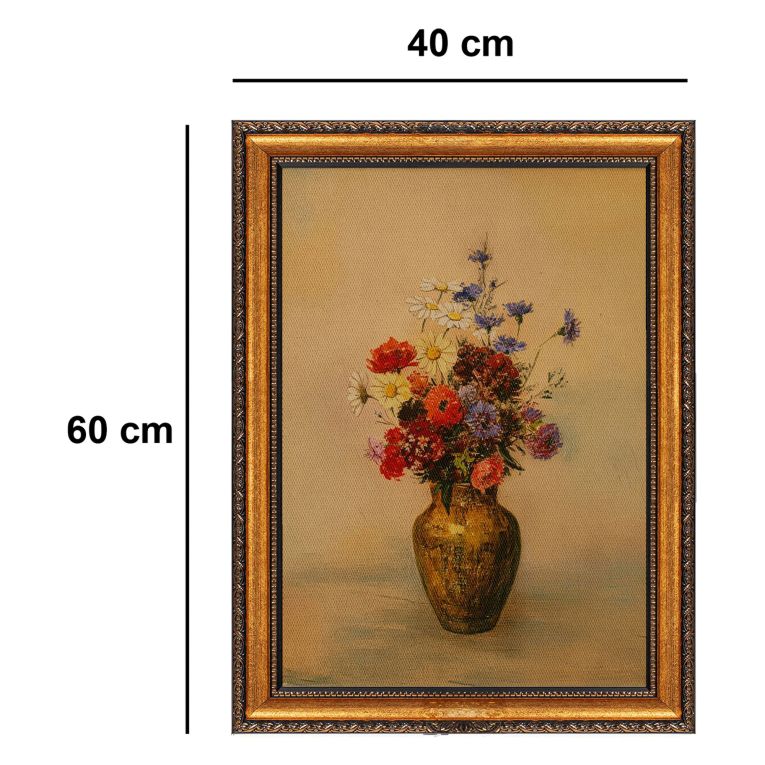 Quadro Multicolore Materiale Struttura in Tessuto Materiale in Legno Nobilitato 40x60h cm, Materiale Struttura in Legno Nobilitato - Natebama