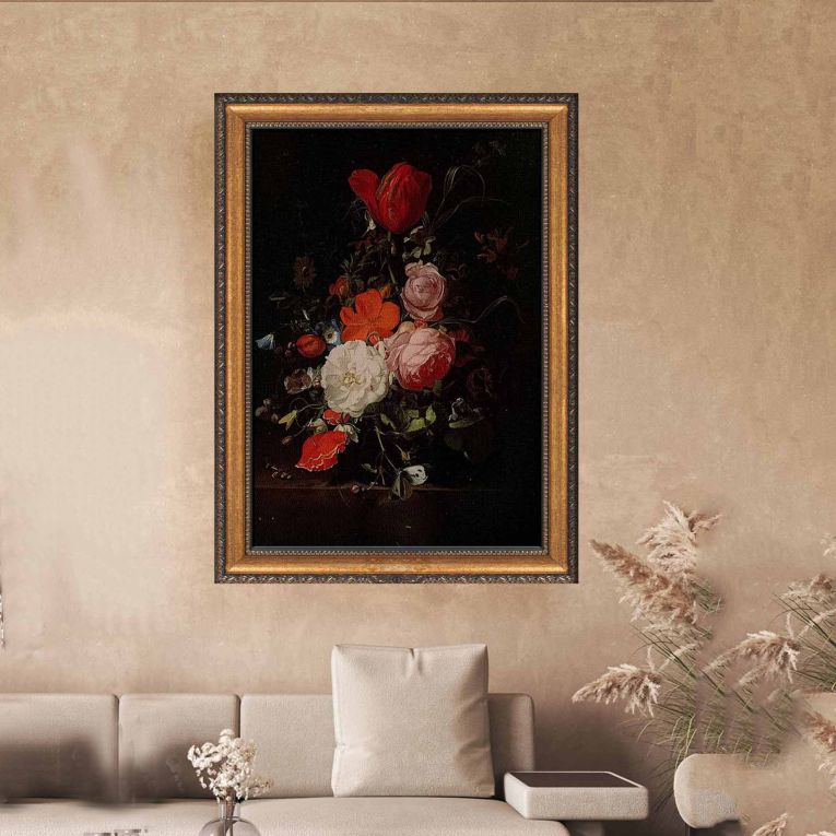 Quadro Multicolore Materiale Struttura in Tessuto Materiale in Legno Nobilitato 40x60h cm, Materiale Struttura in Legno Nobilitato - Naza