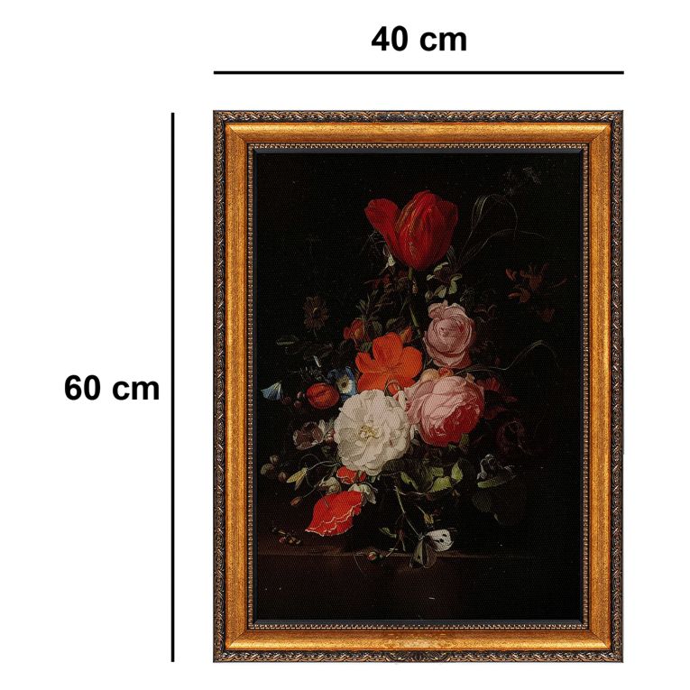 Quadro Multicolore Materiale Struttura in Tessuto Materiale in Legno Nobilitato 40x60h cm, Materiale Struttura in Legno Nobilitato - Naza