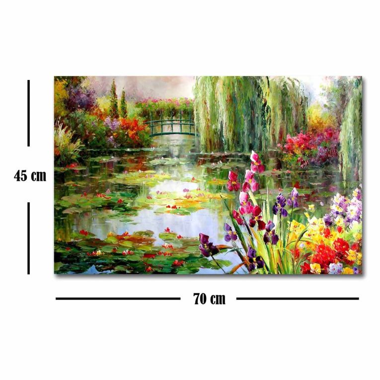Quadro Multicolore Materiale Struttura in Tessuto Materiale in Legno Nobilitato 45x70h cm, Materiale Struttura in Legno Nobilitato - Nemofa