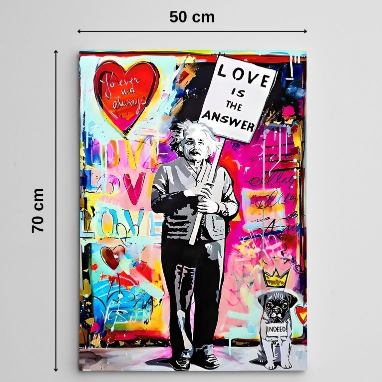 Quadro Multicolore Materiale Struttura in Tessuto Materiale in Legno Nobilitato 50x70h cm, Materiale Struttura in Legno Nobilitato - Nanolole