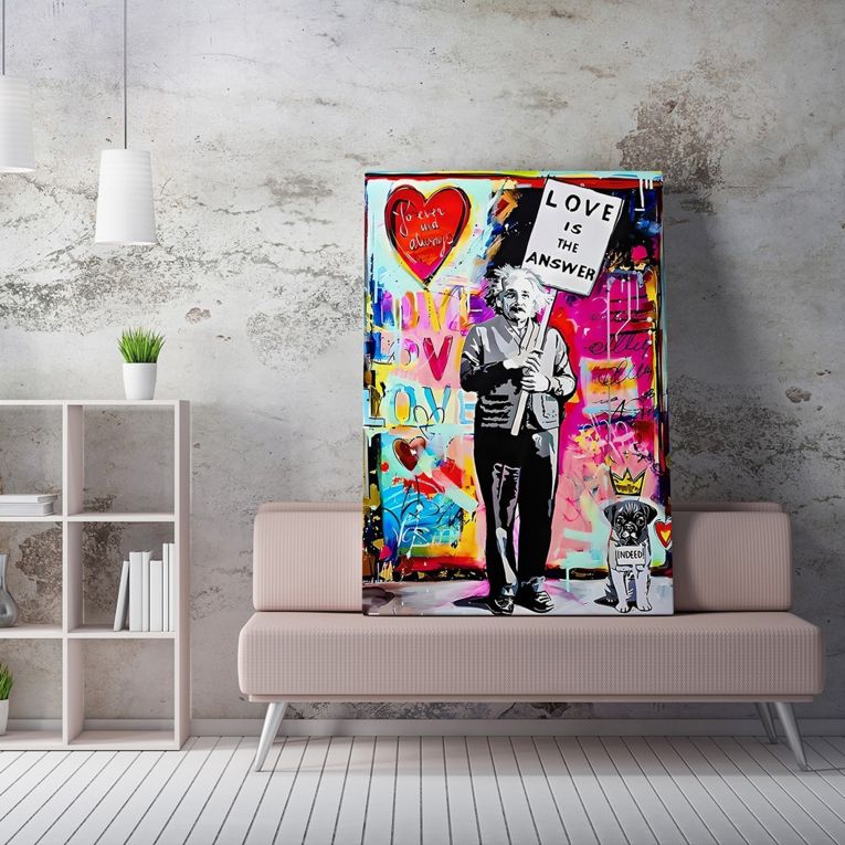Quadro Multicolore Materiale Struttura in Tessuto Materiale in Legno Nobilitato 50x70h cm, Materiale Struttura in Legno Nobilitato - Nanolole