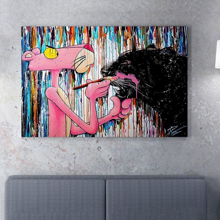 Quadro Multicolore Materiale Struttura in Tessuto Materiale in Legno Nobilitato 50x70h cm, Materiale Struttura in Legno Nobilitato - Nanoma