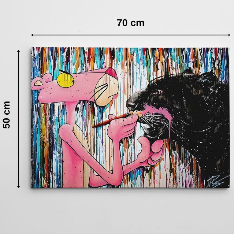 Quadro Multicolore Materiale Struttura in Tessuto Materiale in Legno Nobilitato 50x70h cm, Materiale Struttura in Legno Nobilitato - Nanoma