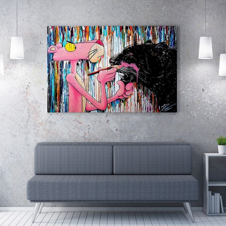 Quadro Multicolore Materiale Struttura in Tessuto Materiale in Legno Nobilitato 50x70h cm, Materiale Struttura in Legno Nobilitato - Nanoma