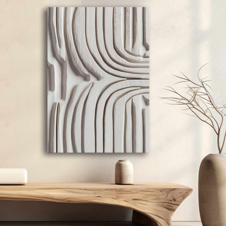 Quadro Multicolore Materiale Struttura in Tessuto Materiale in Legno Nobilitato 70x100h cm, Materiale Struttura in Legno Nobilitato - Naga